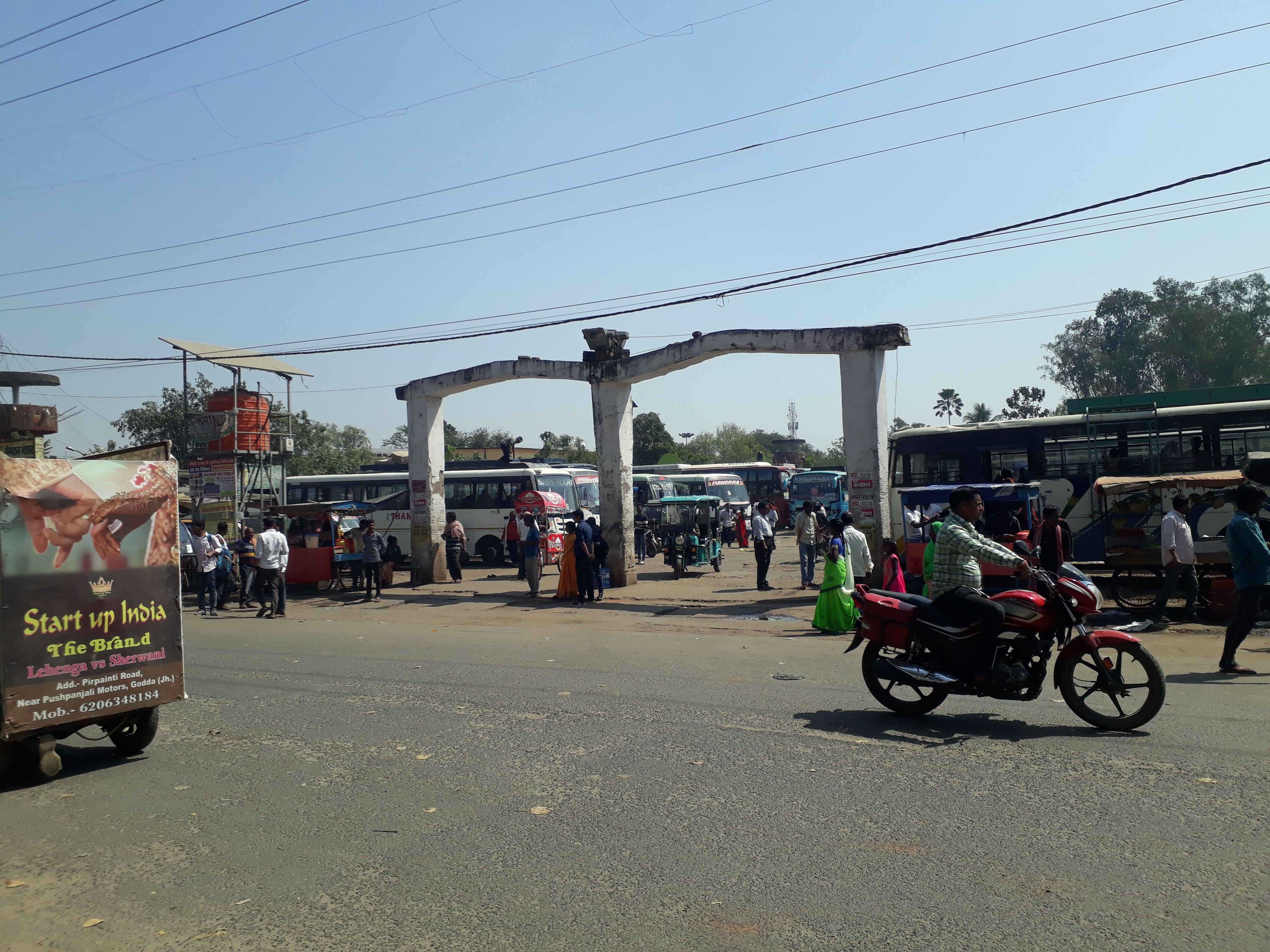 Private Bus Stand in Godda